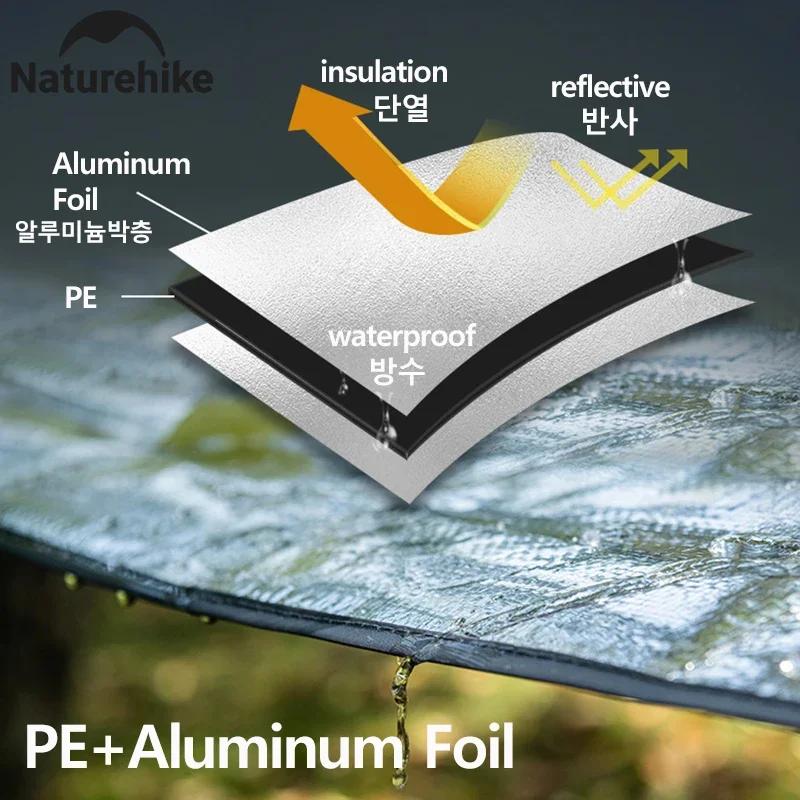 Naturehike – tapis de pique-nique imperméable, pour Camping, tente, multifonctionnel, feuille d'alum