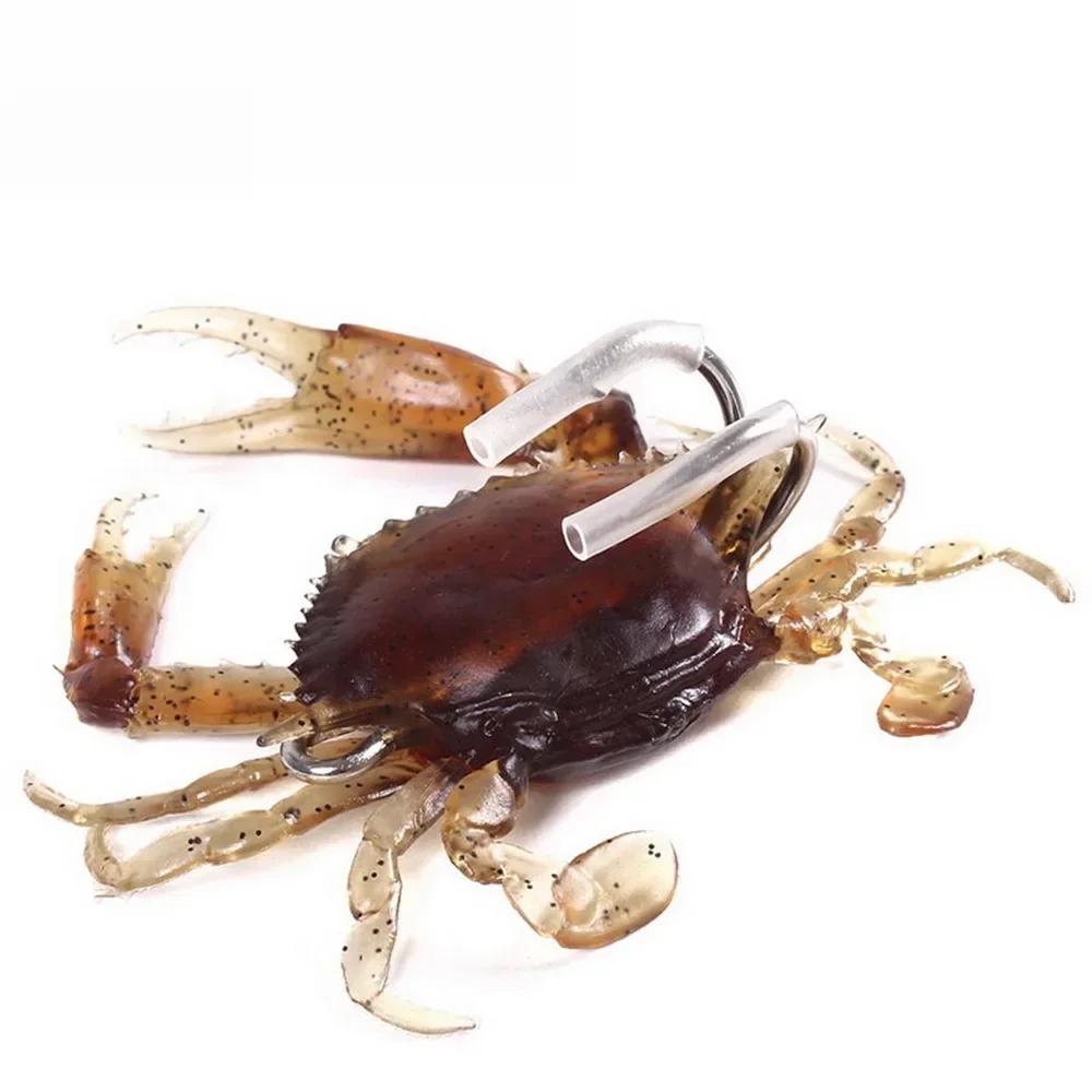 ALASICKA 5-10 pièces 8/10CM leurre de crabe Simulation 3D appât de crabe appât artificiel appât soup