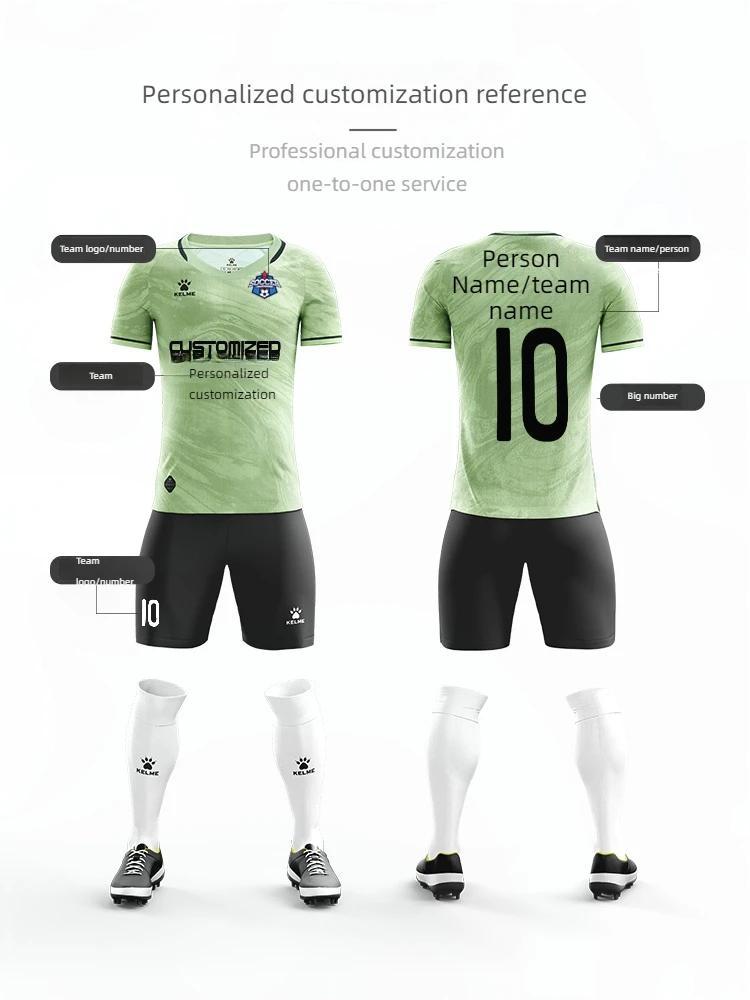 KELcloser-Maillot de Football à Manches Courtes pour Adulte, Uniformes d'Équipe de Jeu, Ensemble de