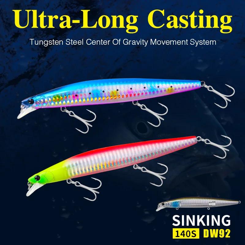 TSURINOYA Stinger 140S leurre de pêche coulant vairon DW92 140mm 26g bar d'eau salée Ultra longue co