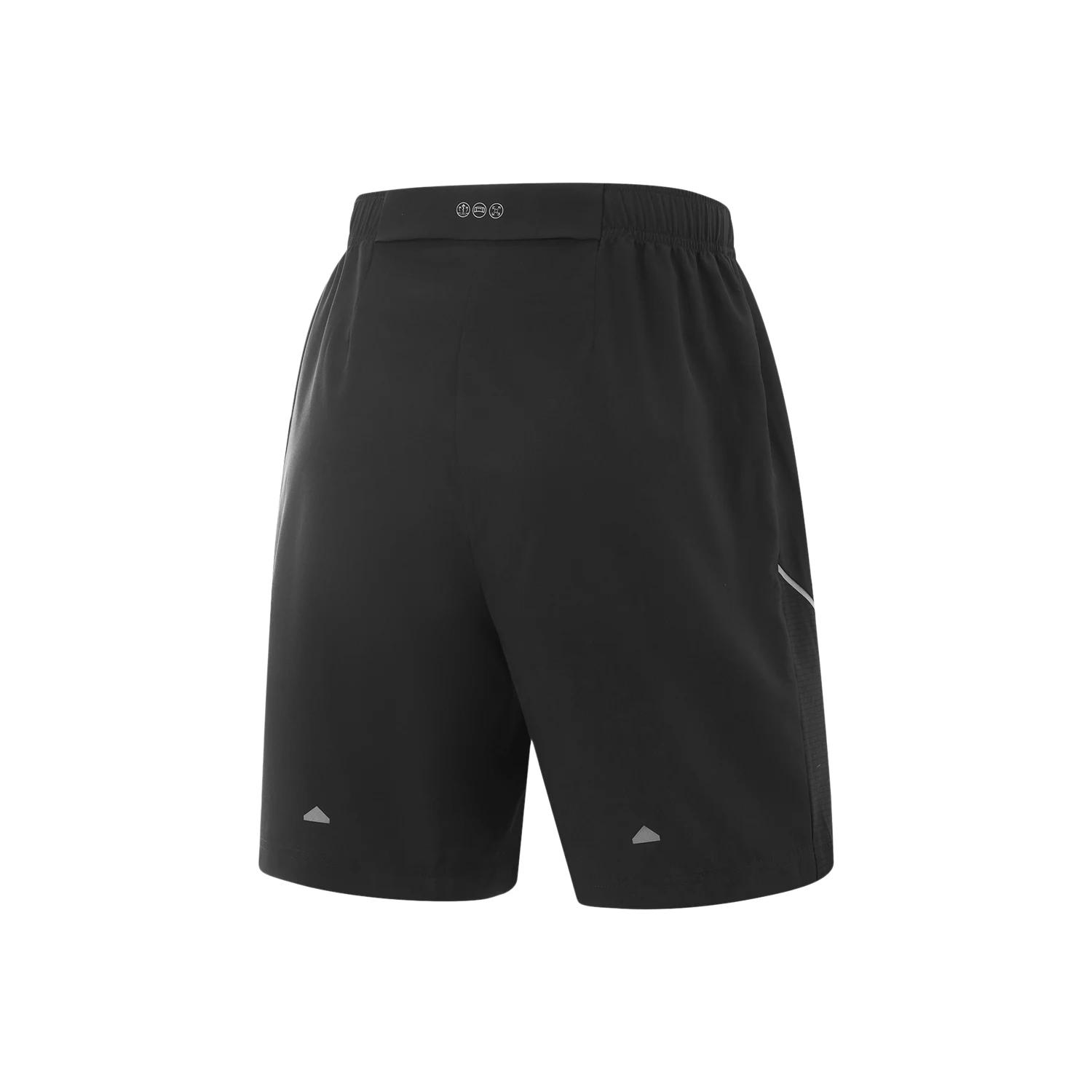 Li-Ning Short de course pour hommes AT DRY 88%Polyester 12%Spandex Coupe régulière Confortable Respi
