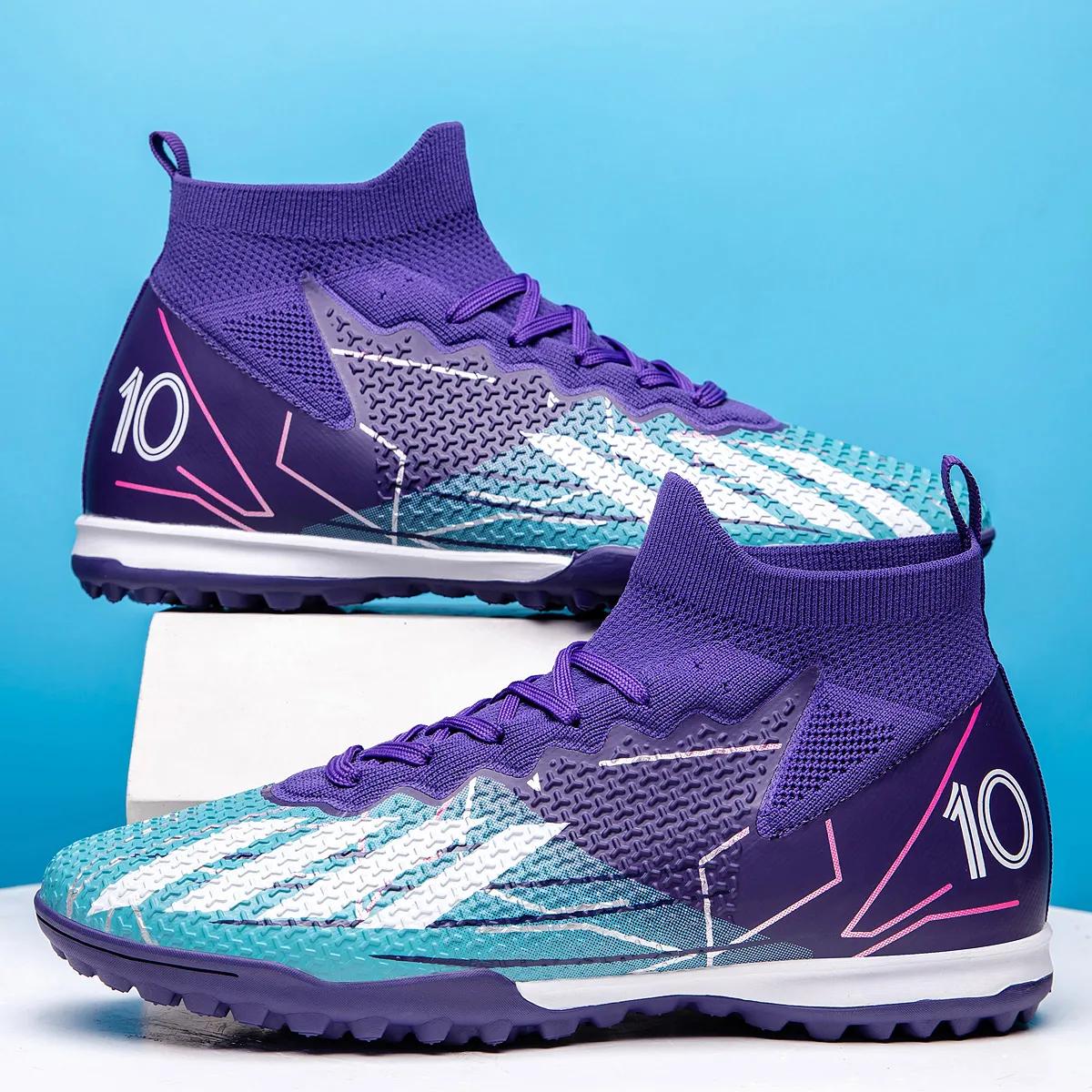 Chaussures de Football de sport professionnel TF ongles cassés adolescents en plein air chaussures d
