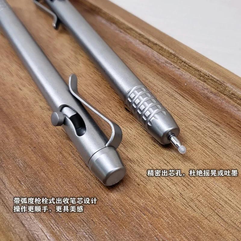 EDC-Stylo en alliage de titane, multifonctionnel, portable, avec écriture professionnelle, outils d'