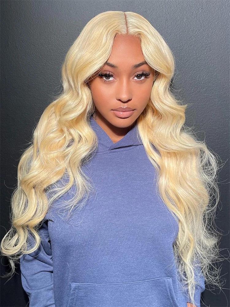 Mèches Body Wave brésiliennes naturelles Remy, couleur blond miel 613, 30 32 34 36 38 40 pouces, tis