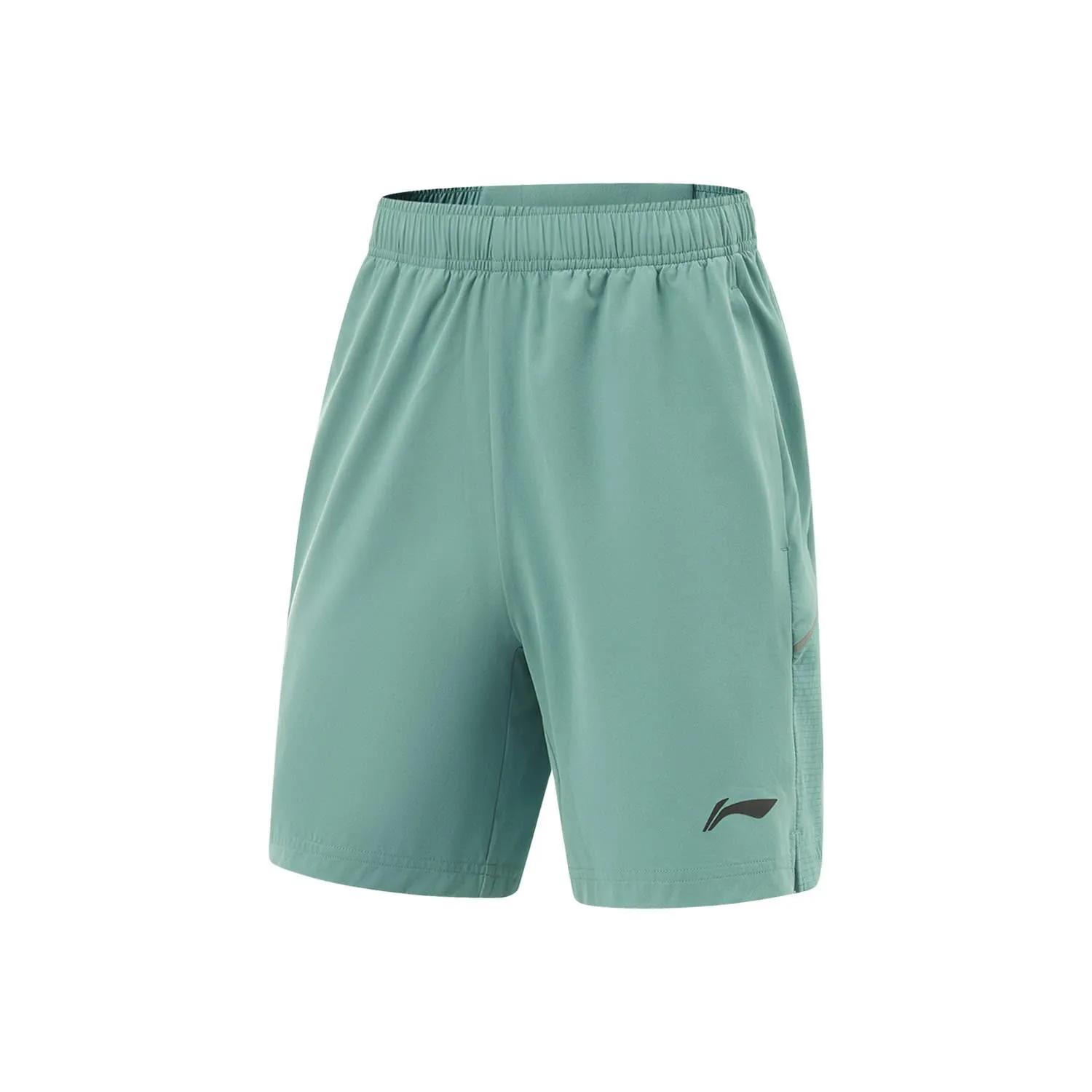 Li-Ning Short de course pour hommes AT DRY 88%Polyester 12%Spandex Coupe régulière Confortable Respi
