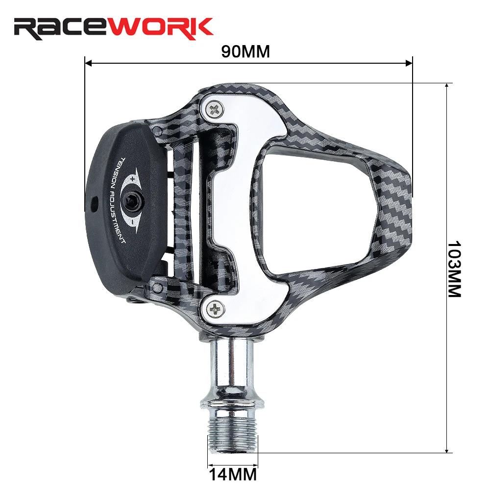 RACEasy-Pédale de vélo de course texturée en fibre de carbone, ultra-légère, éventuelles D, Keo, aut