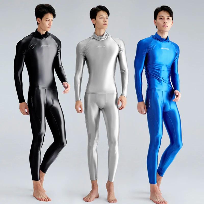 Maillot de bain sexy en soie pour hommes, lisse et brillant, pantalon serré, surf, séchage rapide, m