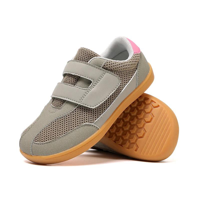 Chaussures pieds nus pour enfants, chaussures de campus, résistantes à l'usure, confortables, en cao