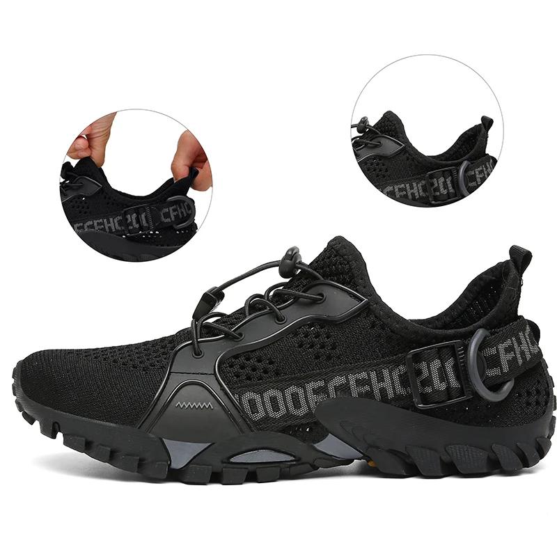 Chaussures de randonnée d'été unisexes, bottes de pataugeoire pour hommes et femmes, chaussures d'ea