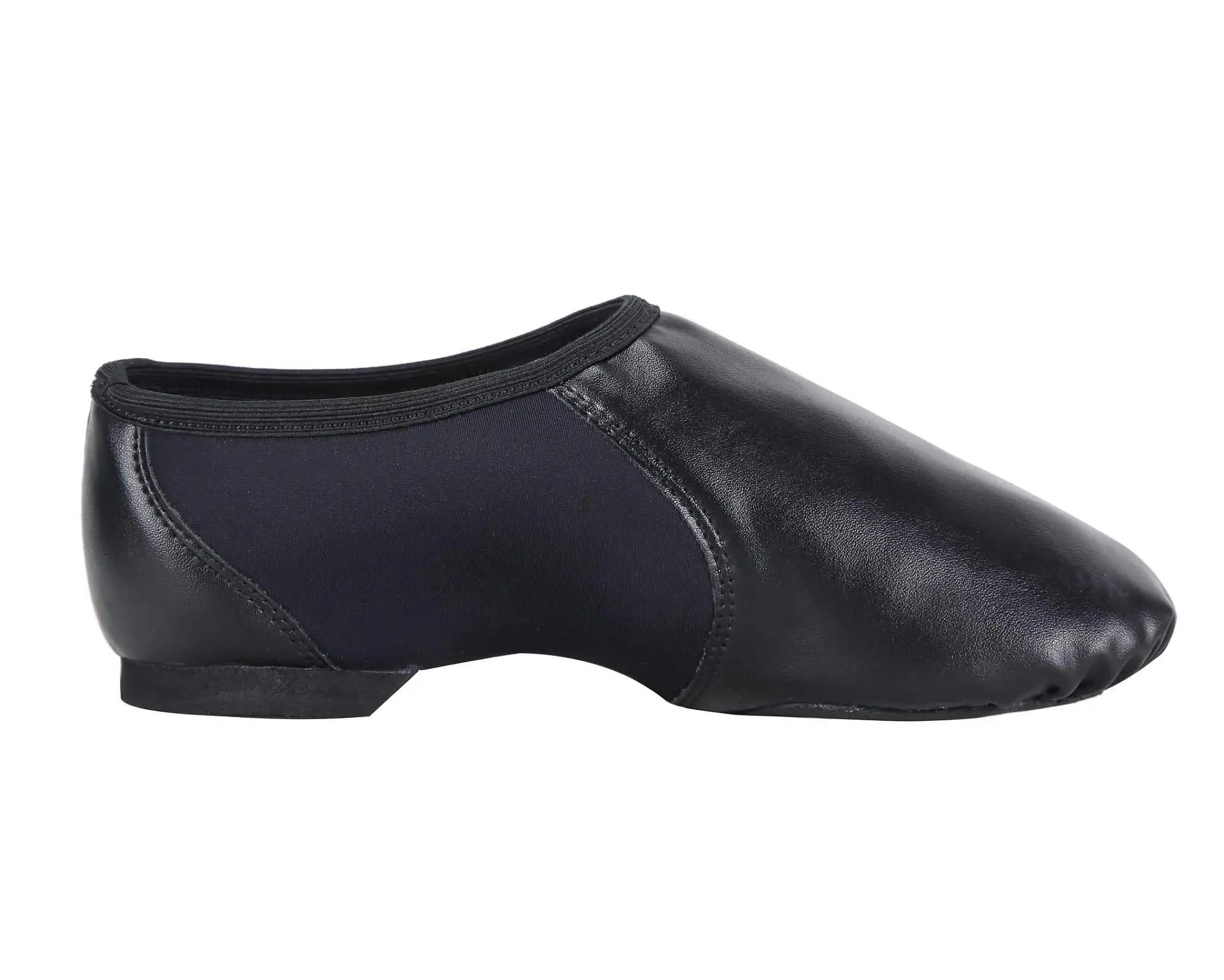 Chaussures jazz enfiler élastique circulaire danse femmes hommes confort souplesse