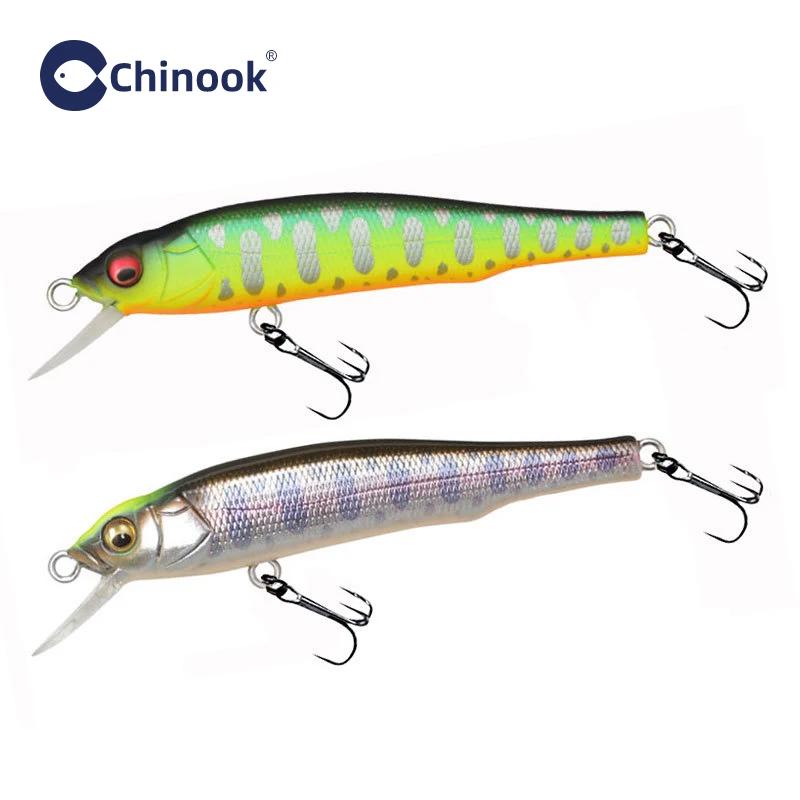 Leurre de pêche Chinook Sinking Suspending Minnow pour truite, 70mm 5g, leurres pour la pêche, swimb