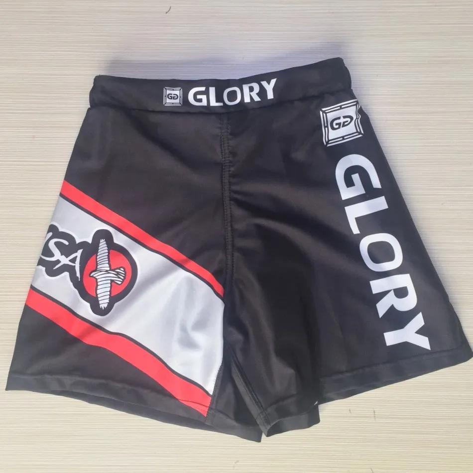 Mma noir Sanda Mma grand oiseau respirant Fitness entraînement short de boxe vêtements tigre Muay Th