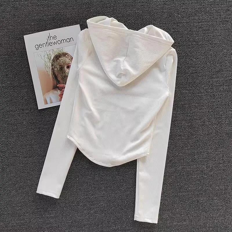 Manteau de fitness femme cardigan à capuche sportif pour yoga et running confortable