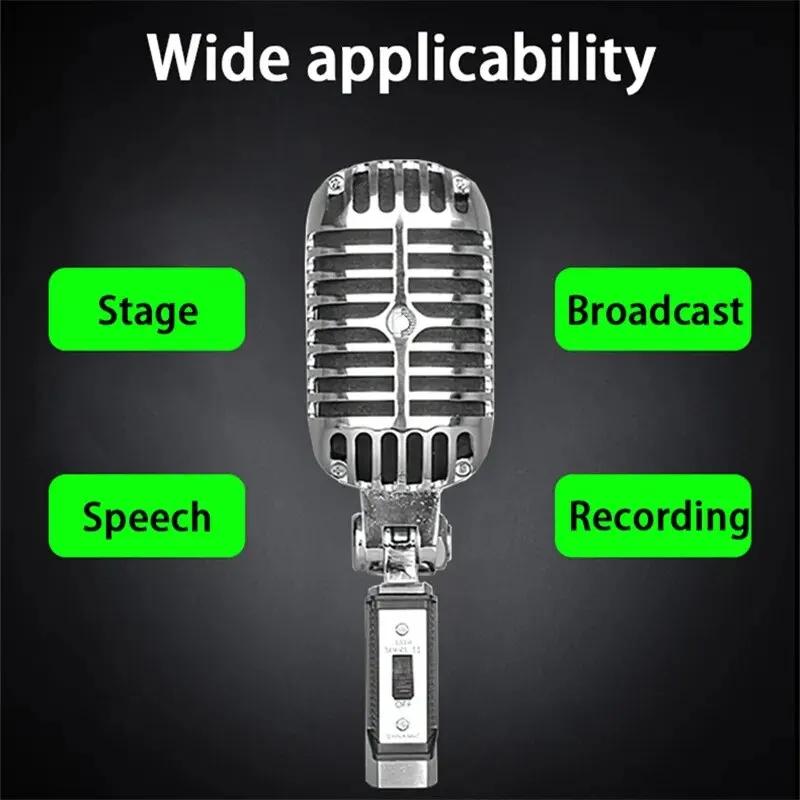 Support universel pour Live Performance Karaoké Microphone en métal vintage pour 55SH Classic Dynami