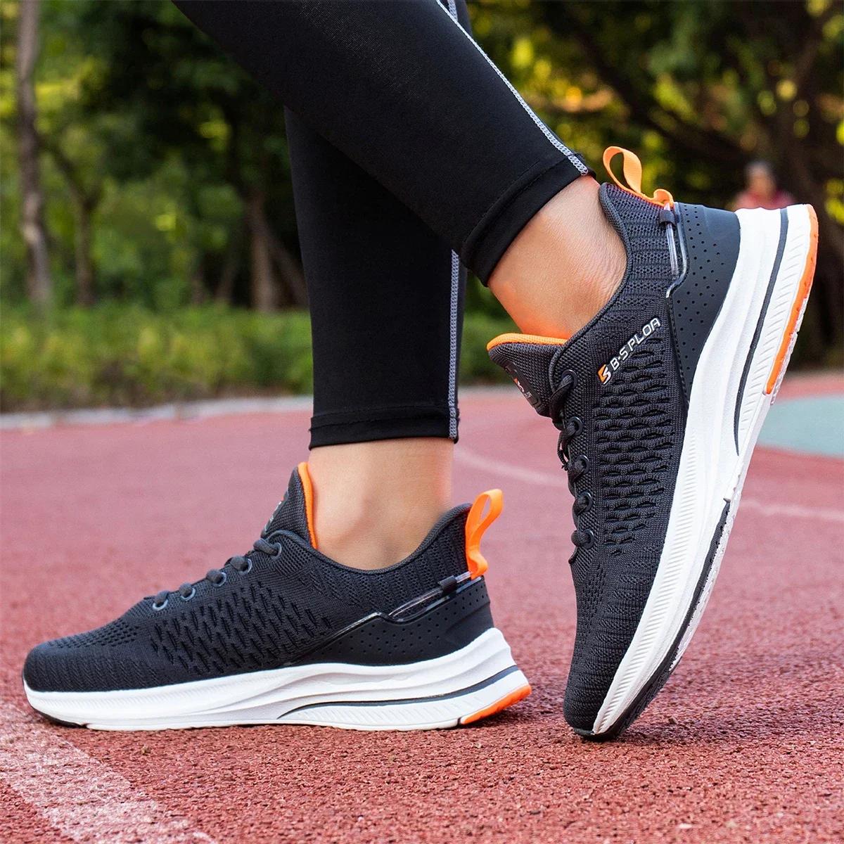 Baasploa hommes chaussures de course nouveau respirant maille Sport baskets grande taille 41-48 mâle