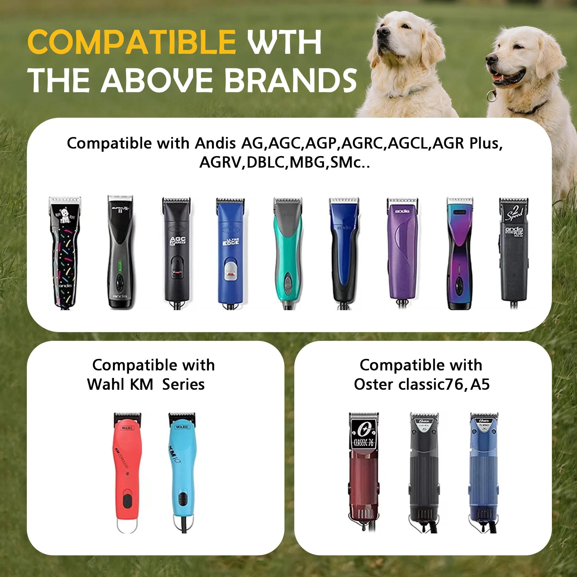 Remplacement de tondeuse de toilettage pour chien, compatible avec les tondeuses pour chien Andis Wa