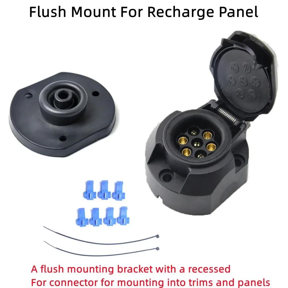 Prise modifiée pour voiture, Standard européen, 7 broches, 12V, prise et prise de remorque, adaptate
