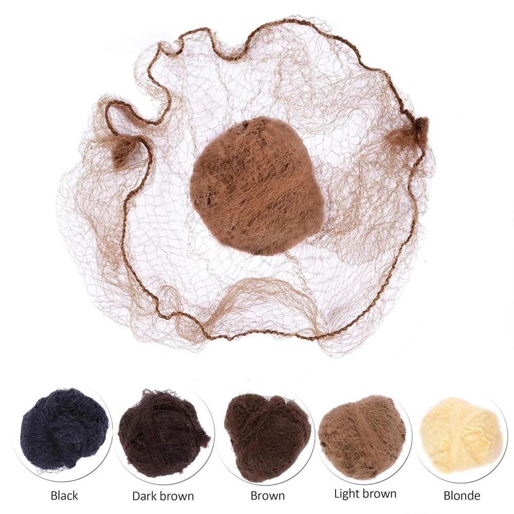 10/60 pièces 5MM filets à cheveux en Nylon Invisible jetable filet à cheveux Ballet danse filet chig