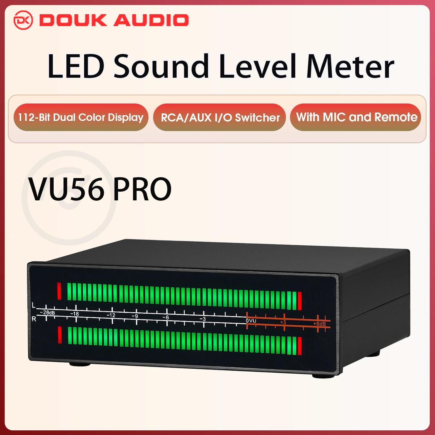 Douk Audio double canal LED sonomètre micro + ligne musique spectre visualiseur affichage stéréo Aud