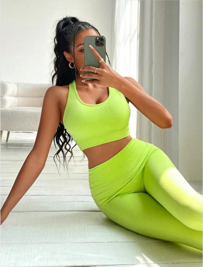 Ensemble de Sport pour femmes, ensemble de Yoga sans couture, ensembles de gymnastique, tenues pour