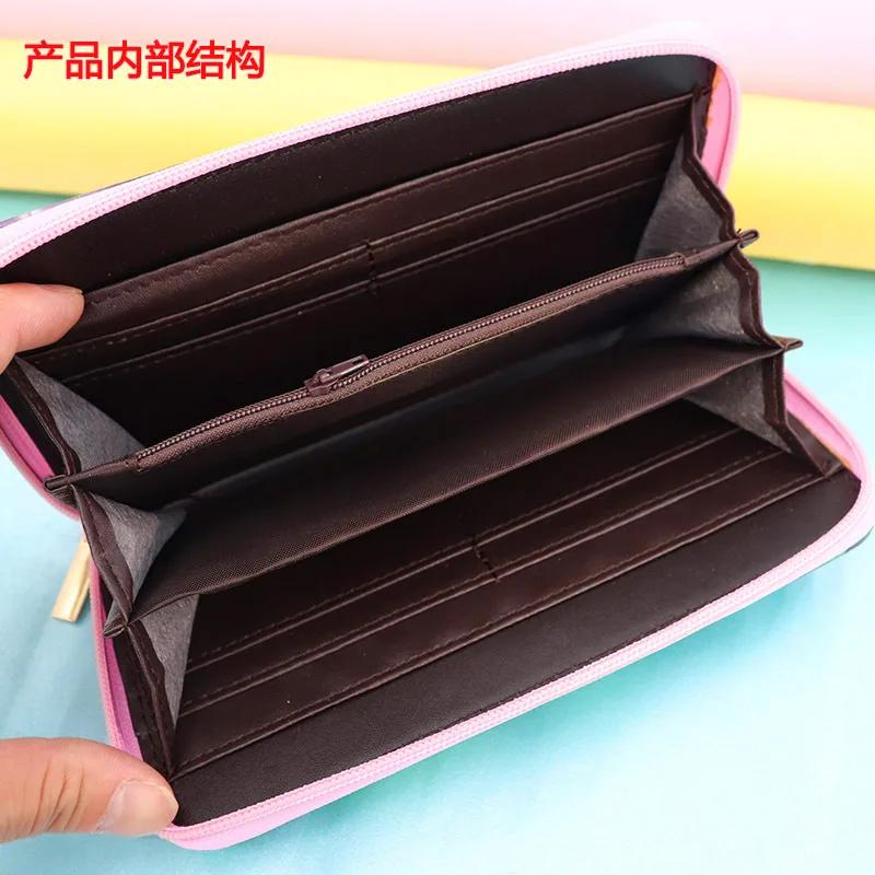 Sac à monnaie de dessin animé Disney, joli portefeuille en Pu pour filles et garçons, porte-cartes p