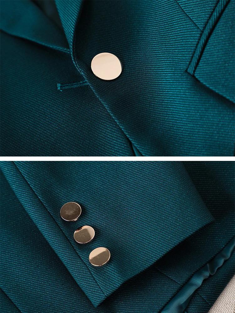 Blazer et pantalon imbibés pour femmes, veste formelle solide, surintendant, vêtements de travail d'