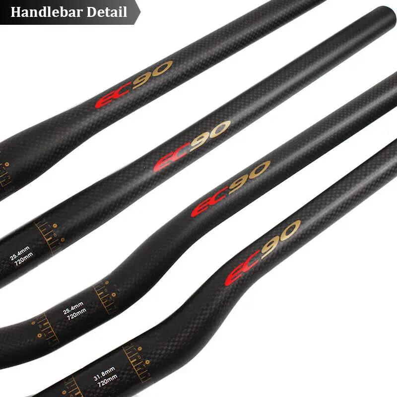 EC90-Guidon VTT ultraléger en fibre de carbone, dimensions 25.4/31.8mm, dimensions 660/680/700/720/7