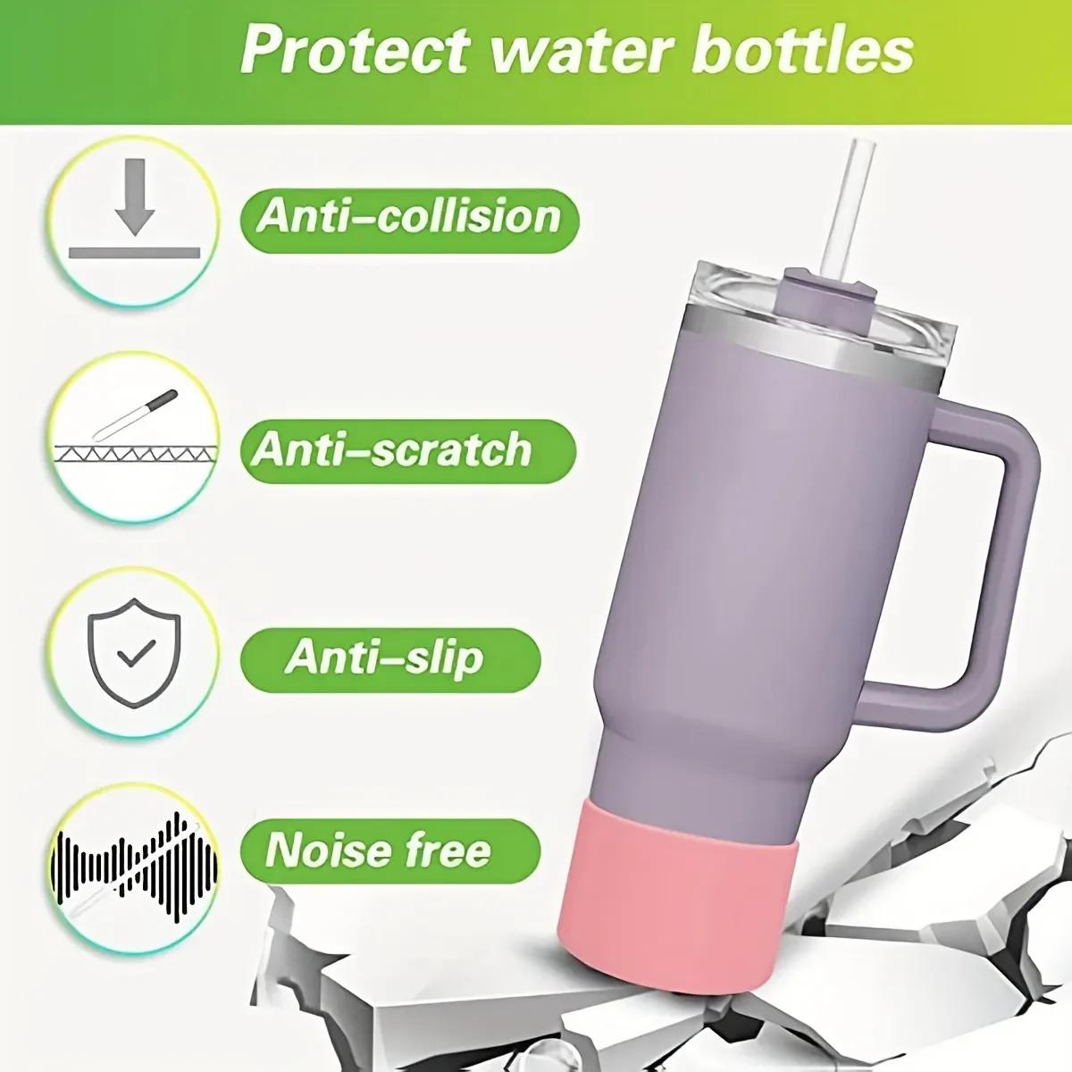 Couvercle de manchon inférieur de botte en Silicone, 2 pièces, pour Stanley 40oz Tumbler Quencher Ad