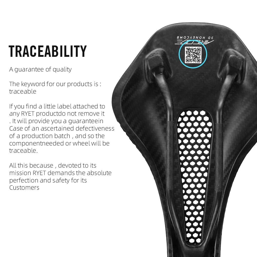 2024 RYET 3D imprimé selle ultraléger creux confortable plein carbone vtt vélo de course sur route s