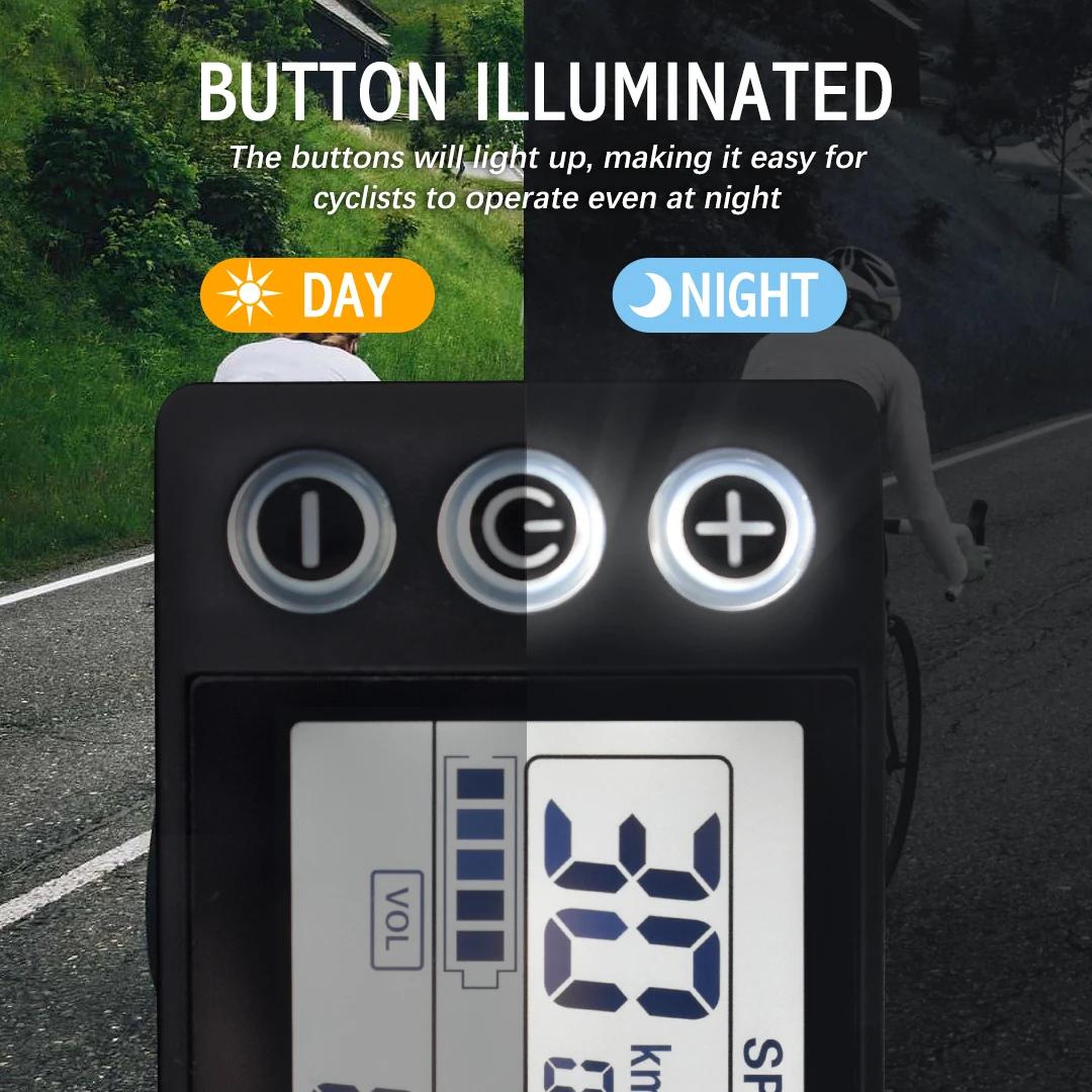 UART2 24V 36V 48V S866 vélo électrique LCD affichage compteur E Scooter panneau LCD avec USB UART po