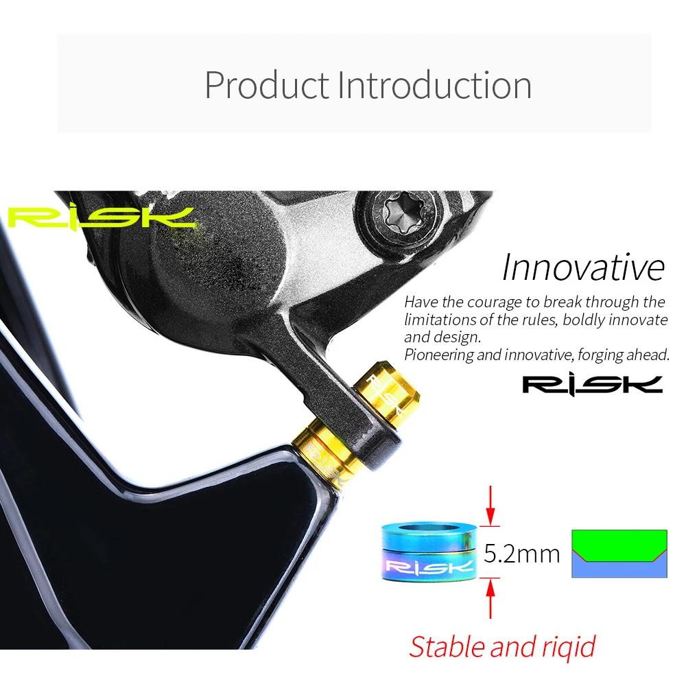 Risque 4 pièces/boîte vtt vélo hydraulique étrier de frein à disque Concave et convexe rondelle entr
