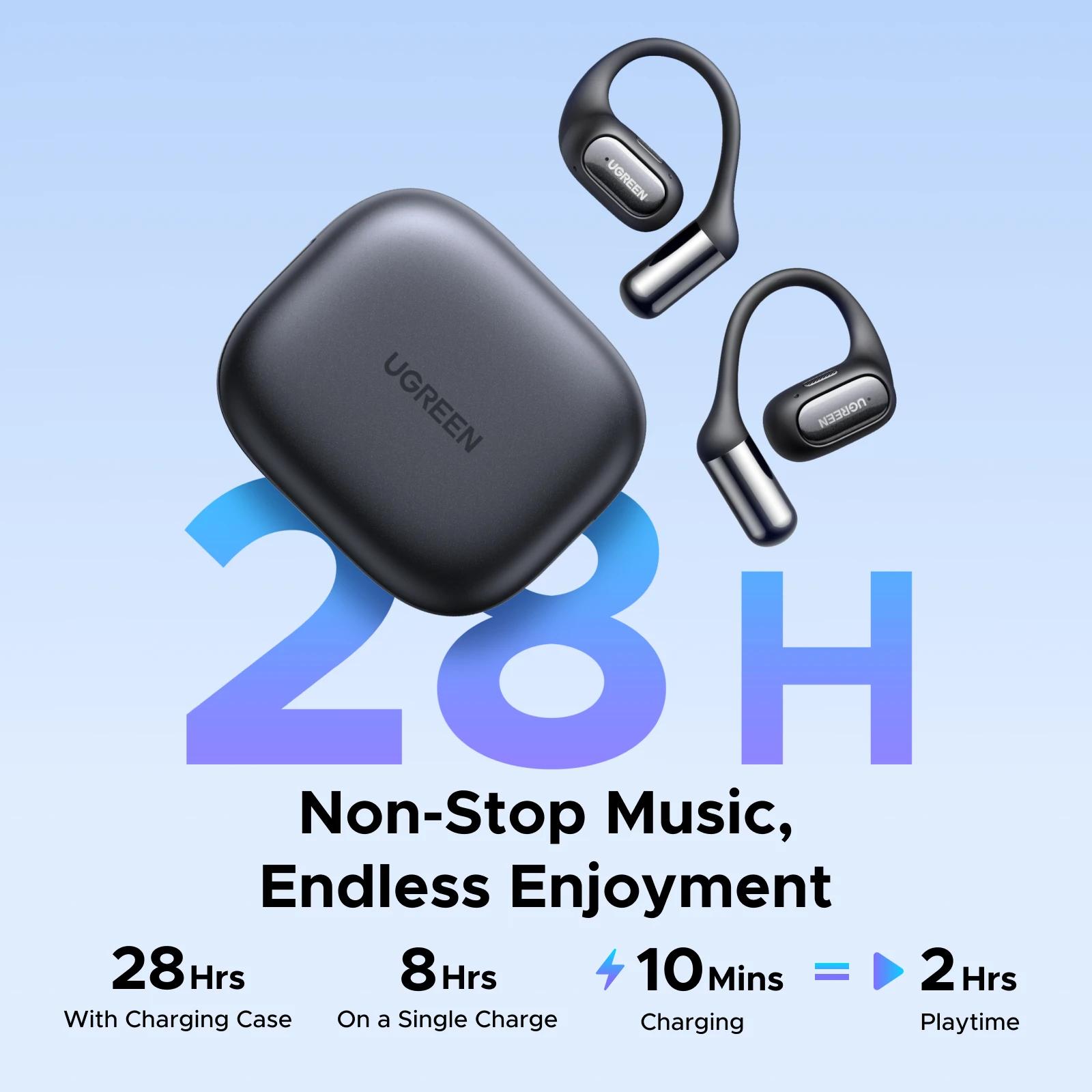 UGREEN FitBuds écouteurs à oreille ouverte, crochet d'oreille TWS True-Wireless Bluetooth 6.0 écoute