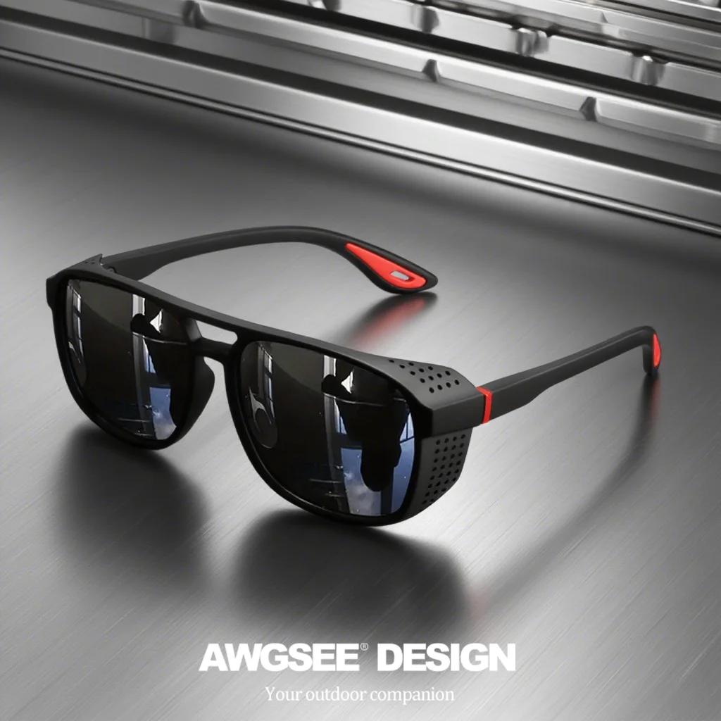 Lunettes de soleil de sport professionnelles – Polarisées coupe-vent UV400 pour le cyclisme, la cour