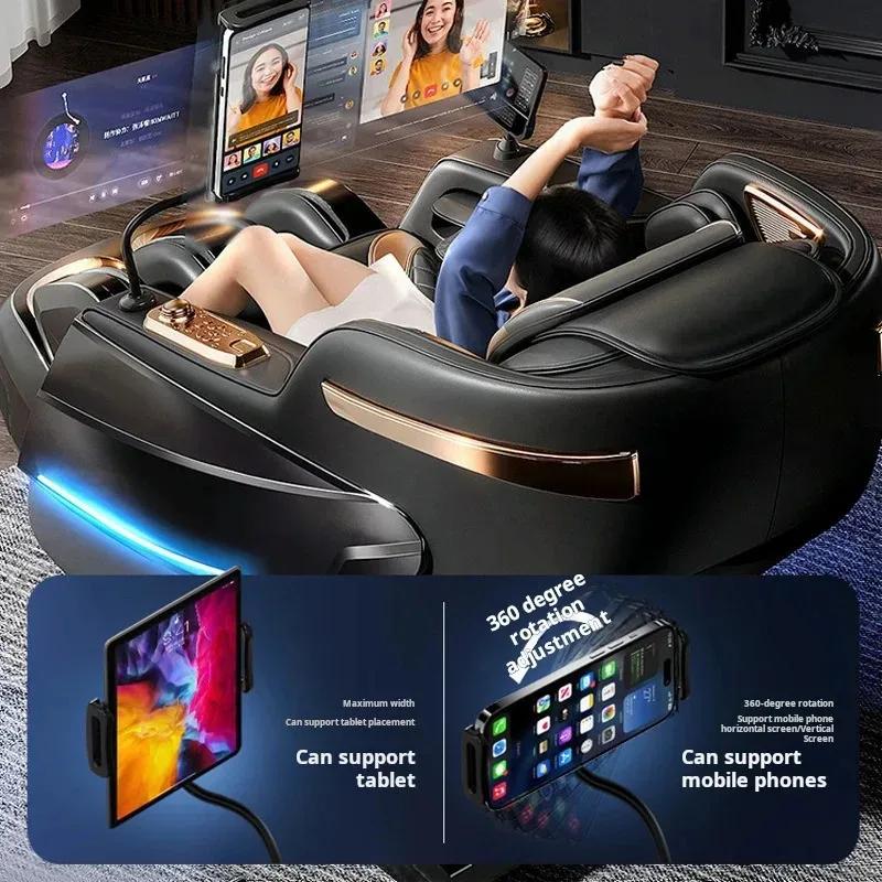 Fauteuil de Massage multifonctionnel 6D zéro gravité Shiatsu, pression d'air, confortable, professio