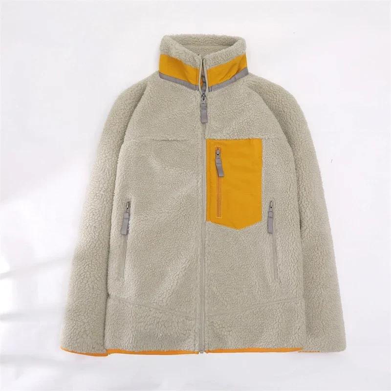 Veste coupe-vent d'extérieur pour homme, pull d'hiver en cachemire, doudoune chaude et confortable,