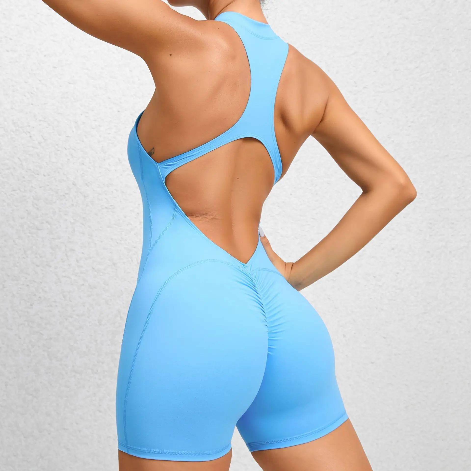 Combinaison de dehors Courte pour Femme, Tenue de Fitness, une Pièce