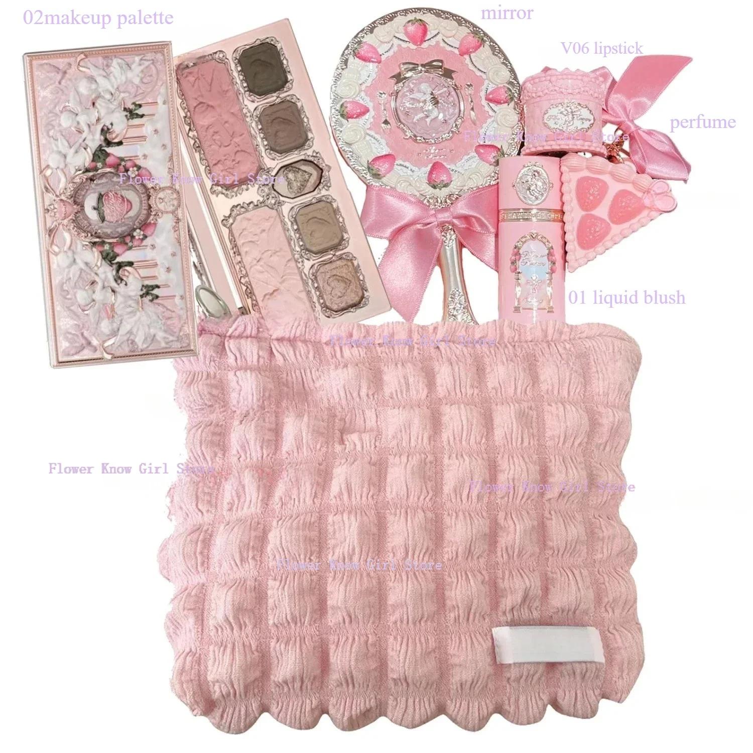 Kit de maquillage complet de la collection Flower Know Strawberry Cupid, palette visage professionne