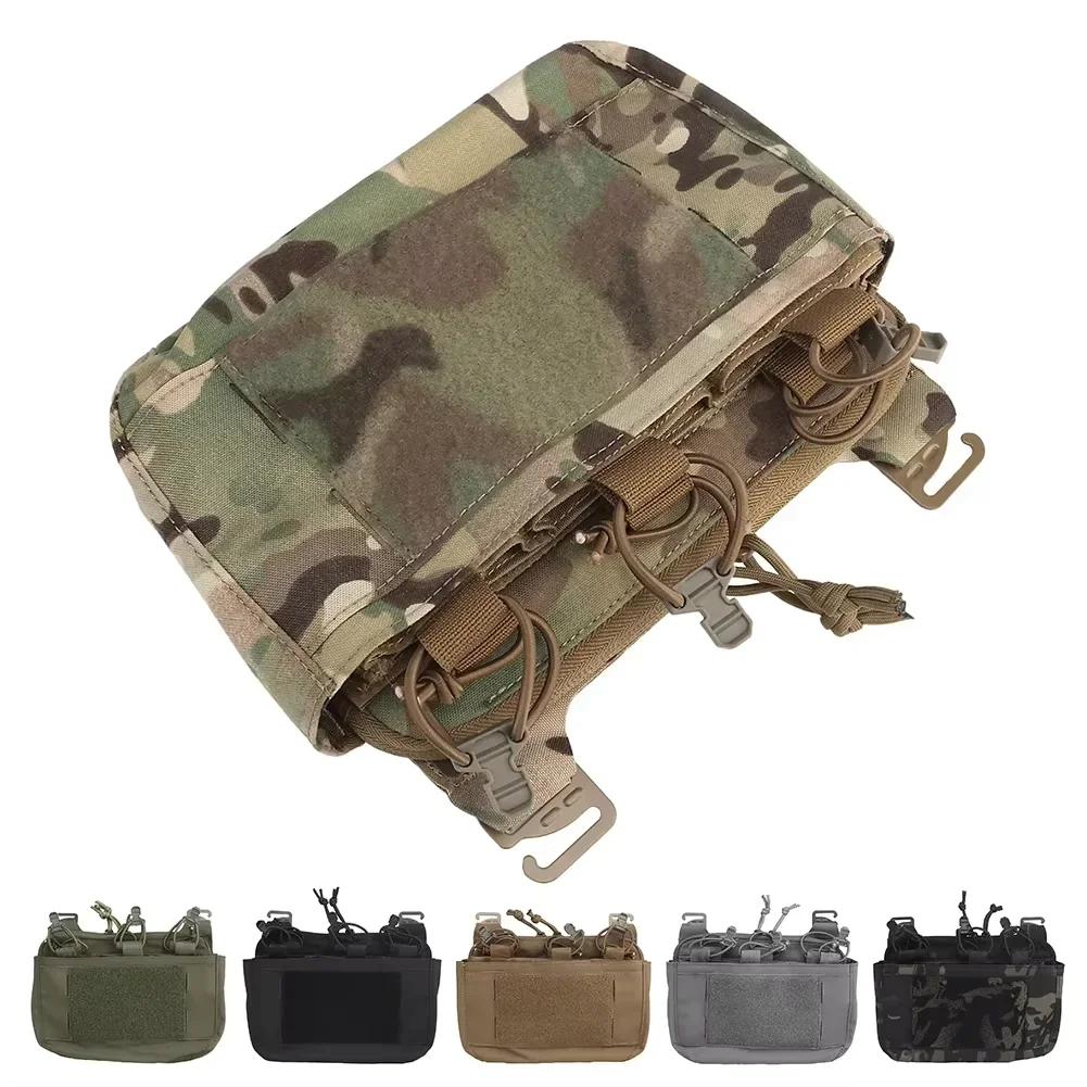 Tactique DOPE rabat avant g-crochet Double pile abdominale Fanny Pack Triple Magazine insérer pochet