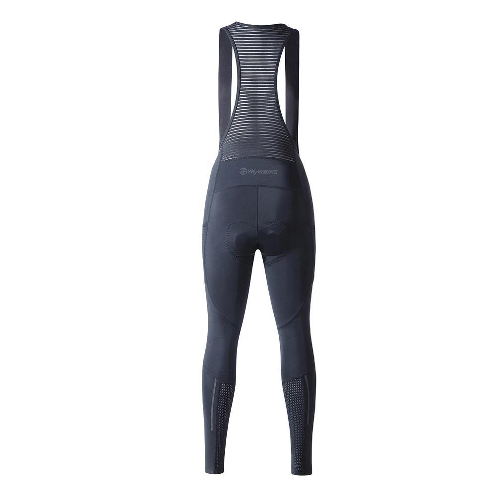 Ykywbike-Pantalon à bretelles de cyclisme Coolmax pour femme, collants longs de cyclisme, poches FJ2