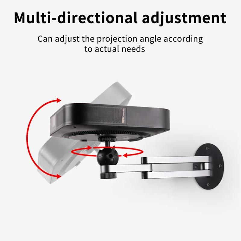 Support de montage mural pour projecteur, Support mural pliable réglable multi-angle, accessoire de