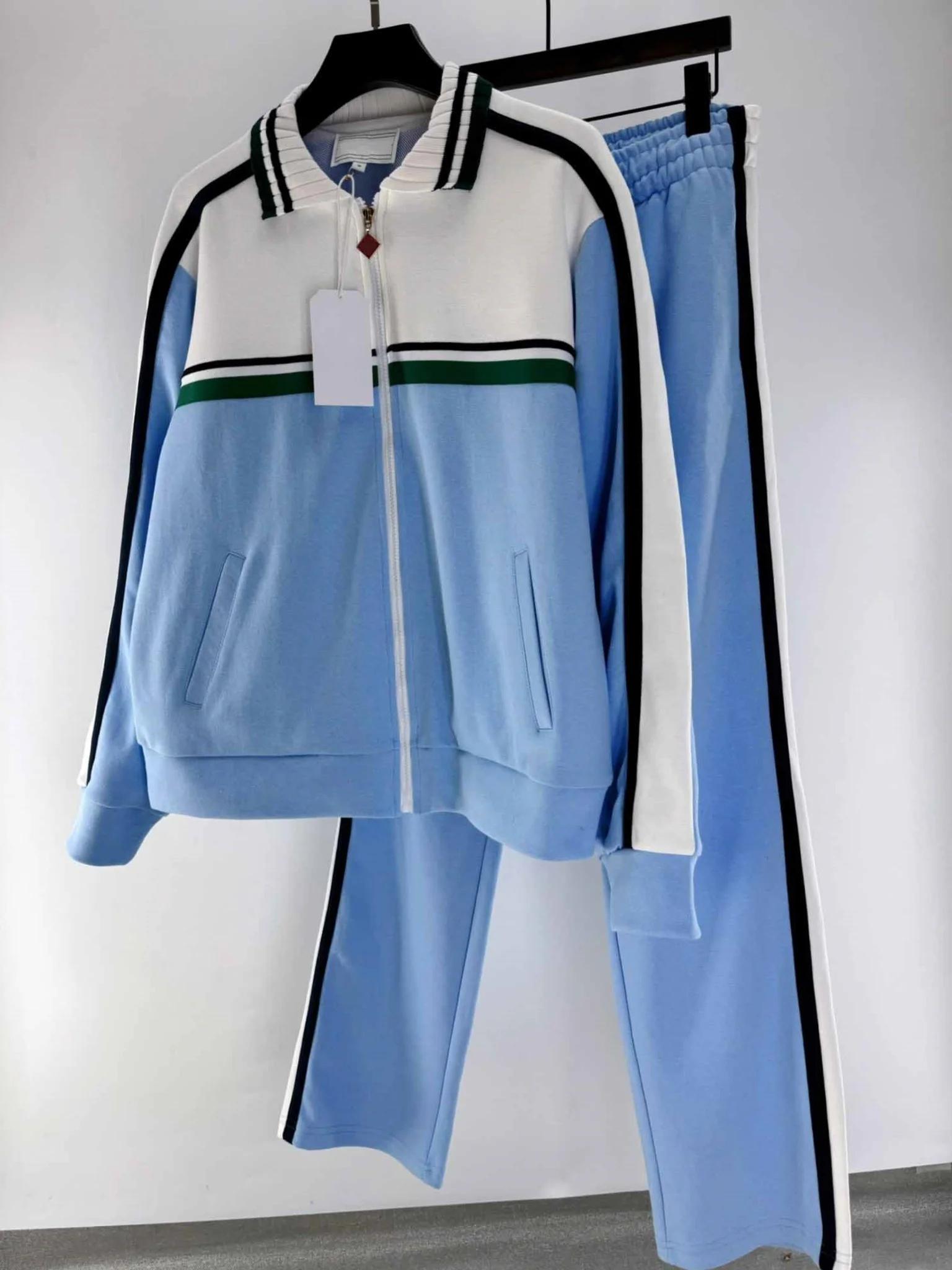 Meilleure version 1:1 CasinoBlank Maroc – Survêtements color block avec logo patché pour femmes et h