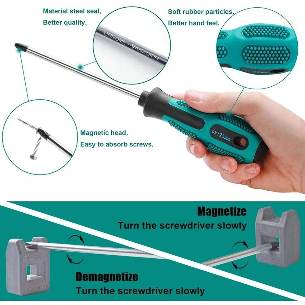 Ensemble d'outils de réparation-Kit de tournevis de précision magnétique avec Phillips et tête plate