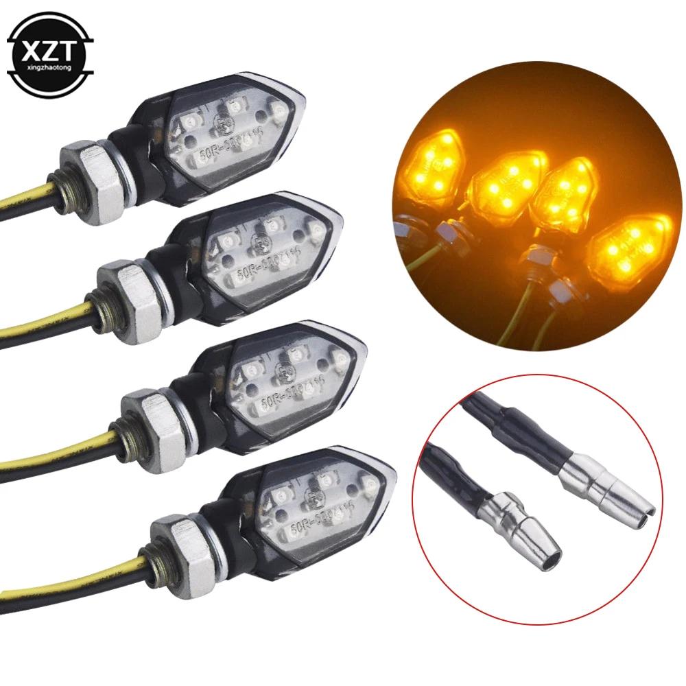 4 pièces moto clignotant indicateur LED universel Kawasaki moto Streetcar Scooter Signal lumineux