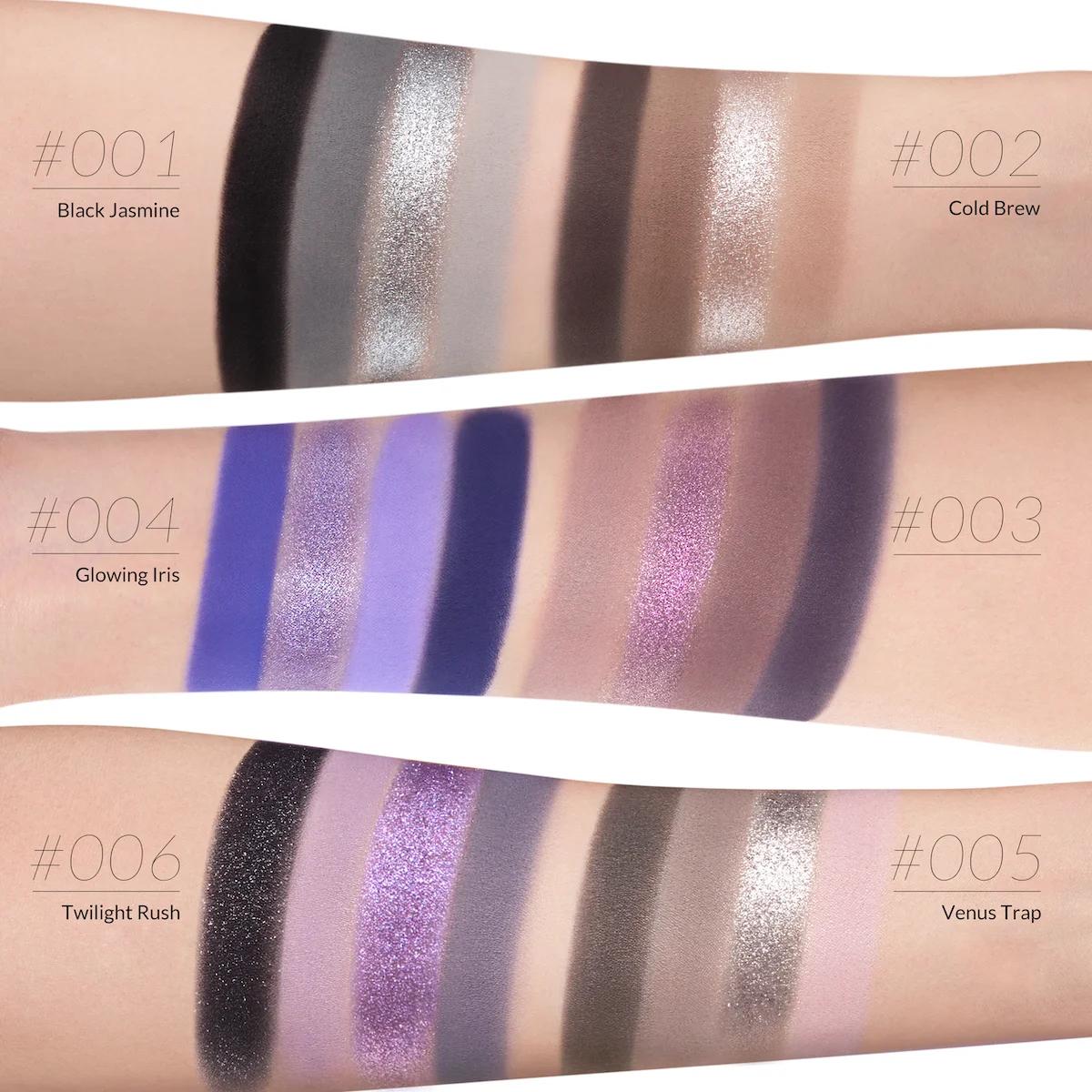 Palette Fards à Paupières Kaleidos 4 Couleurs Maquillage Yeux Mat Brillant Smokey Longue Tenue Facil