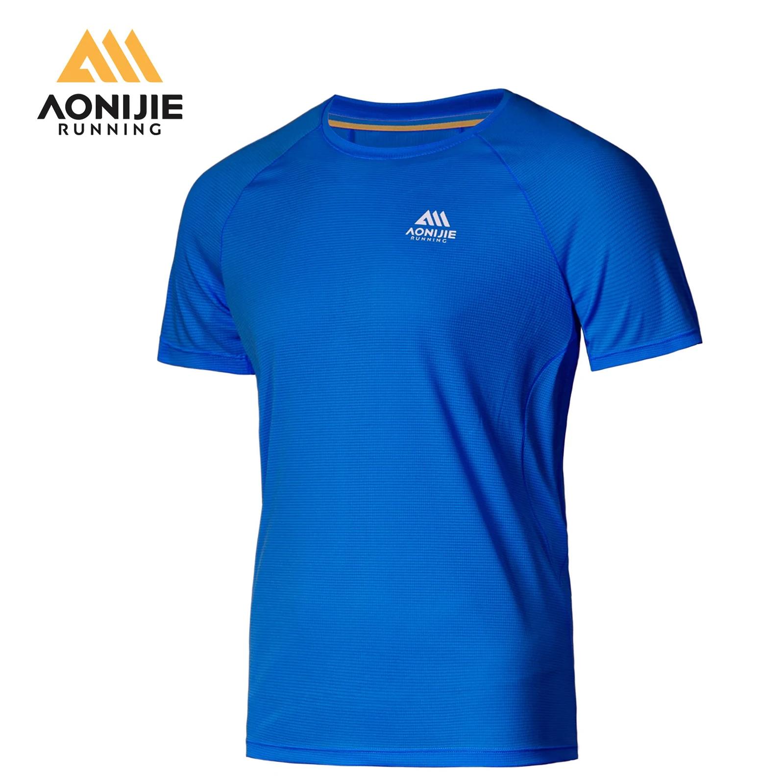 AONIJIE FM5178 T-Shirt de sport à séchage rapide pour hommes T-Shirt de course en plein air respiran