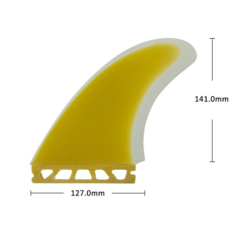 UPSURF FUTURE – jeu de palmes jumelles haute Performance pour planche de surf, Base à languette uniq
