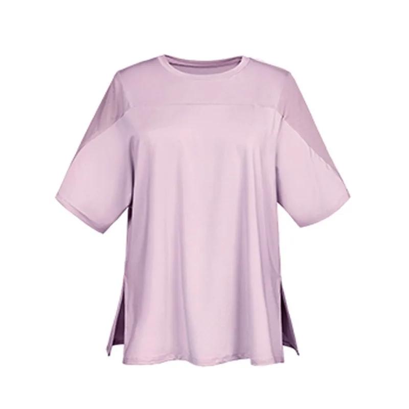 T-Shirt de Yoga pour femmes, séchage rapide, haut d'entraînement d'été, gymnastique, course à pied,