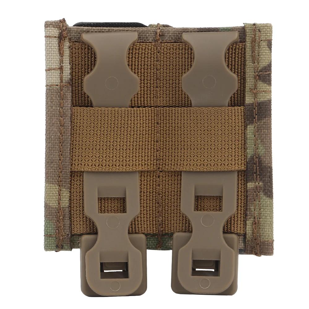 Pochette pour pistolet rapide 9MM, simple/Double, pochette tactique MOLLE Mag avec insertion Kydex à