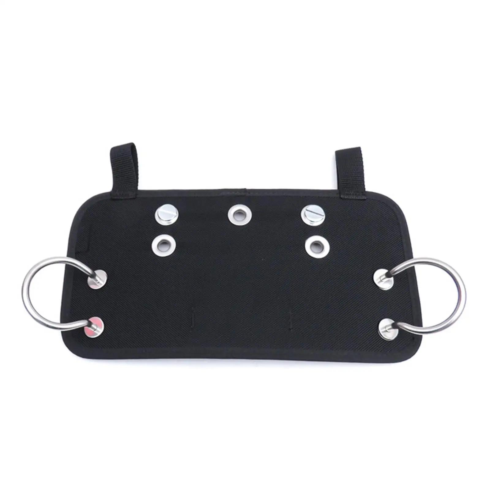 Scuba Diving Squar Butt Plate Stainless Steel Handle for Sidemount BCD with 2