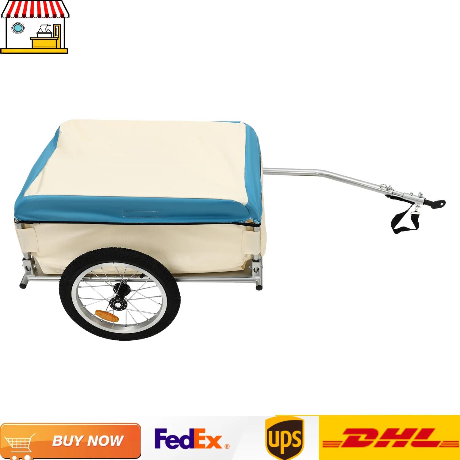 Remorque pour vélo | Chariot de transport pour vélo de 50 kg/110 lb avec housse imperméable, compa